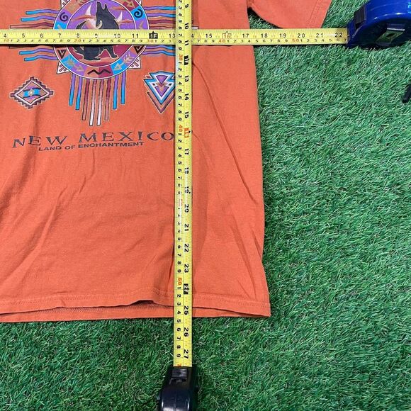 Retro New Mexico Santa Fe Orange Graphic Gildan cotton tee (S) - Picture 3 of 6